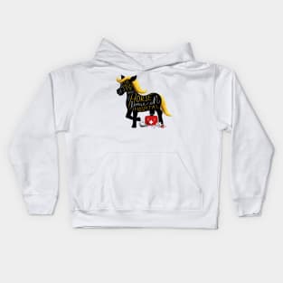 Horse in a Hospital Kids Hoodie